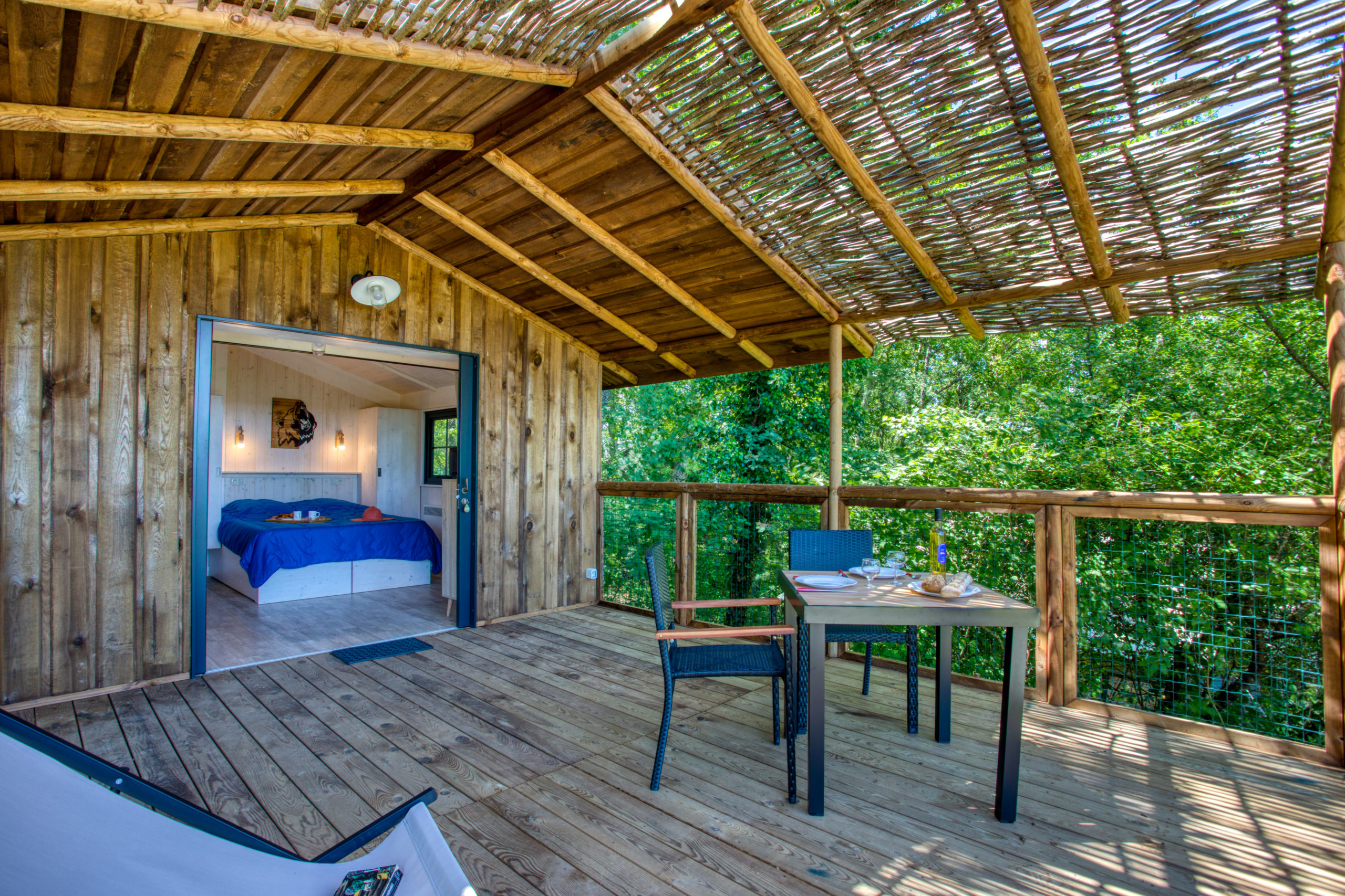 Wooden cabin in Dordogne